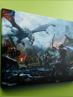 Cuadro The Elder Scrolls Legend 40x53 Lienzo Memoestampados