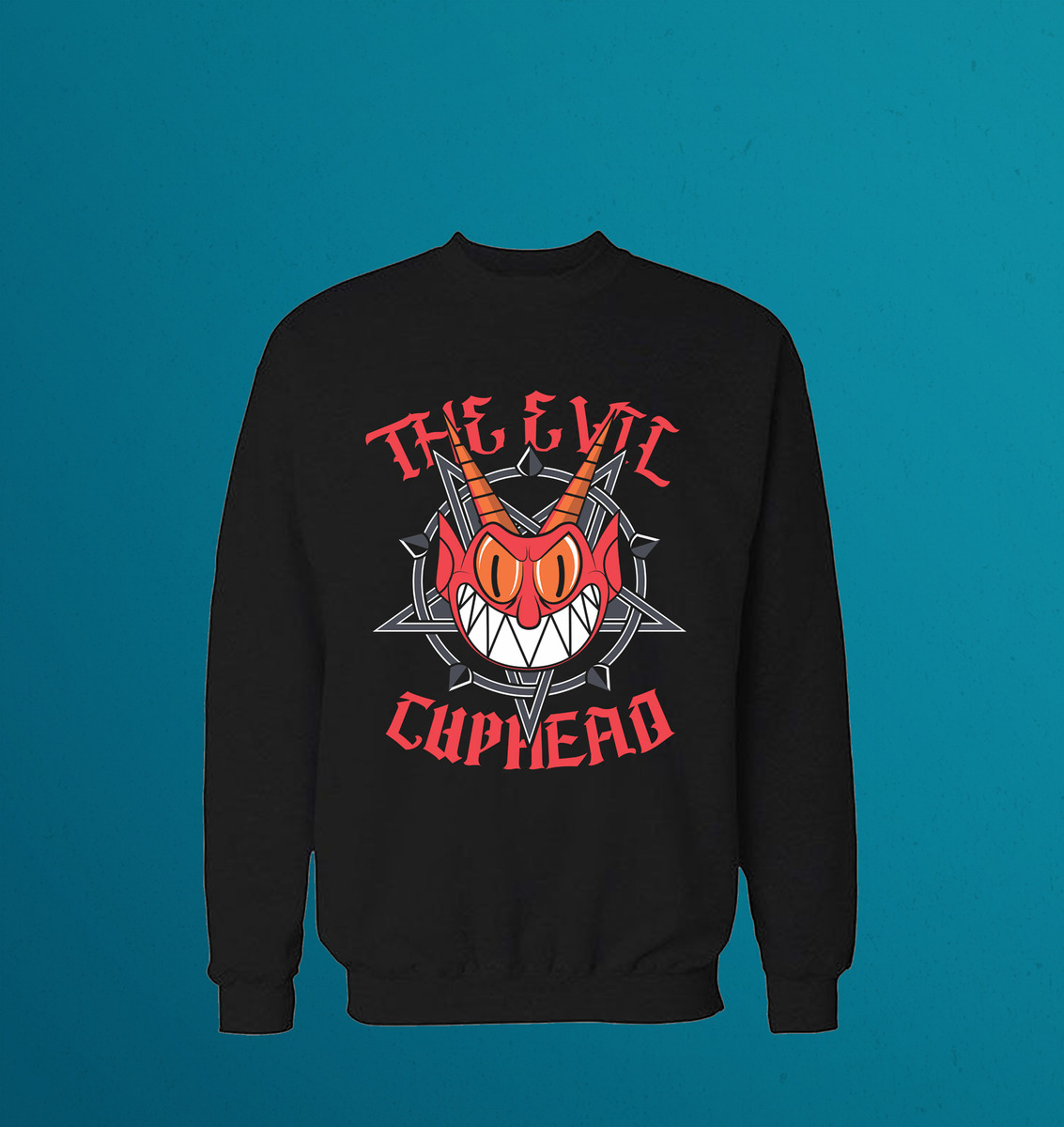 Buzo The Evil Cuphead Memoestampados - Imagen 3