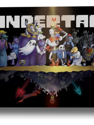 Cuadro Undertale 563 70x100 Lienzo Memoestampados
