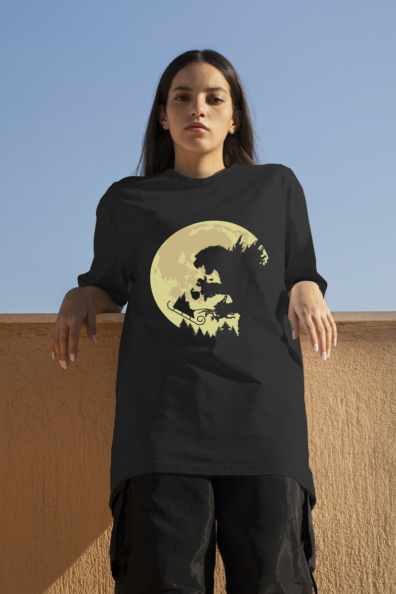 Remera: Godzilla Navidad Silueta Memoestampados - Imagen 2