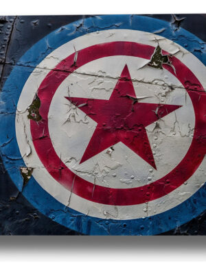 Cuadro Capitan America Marvel 350 40x53 Mdf Memoestampados