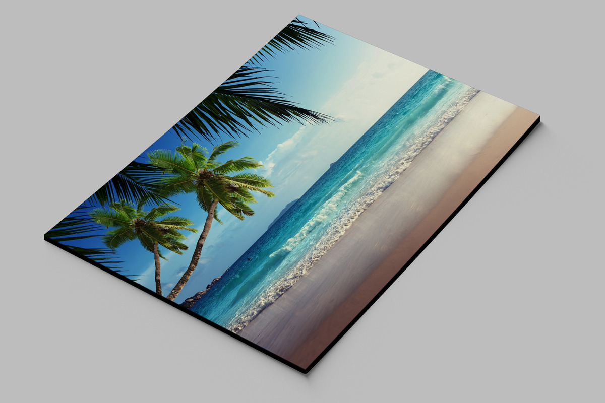 Cuadro Playa Palmeras 607 70x100 Mdf Memoestampados - Imagen 2