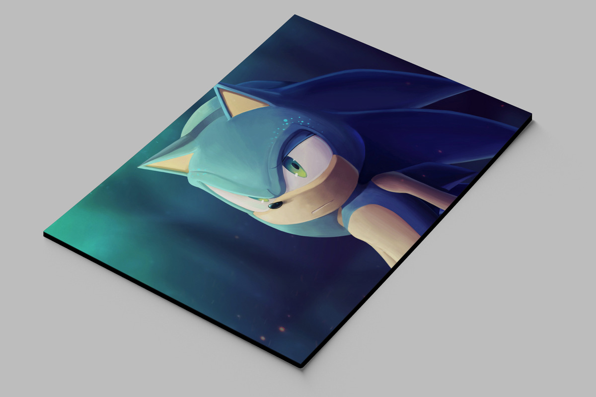 Cuadro Sonic The Hedgehog 174 30x40 Mdf Memoestampados - Imagen 2