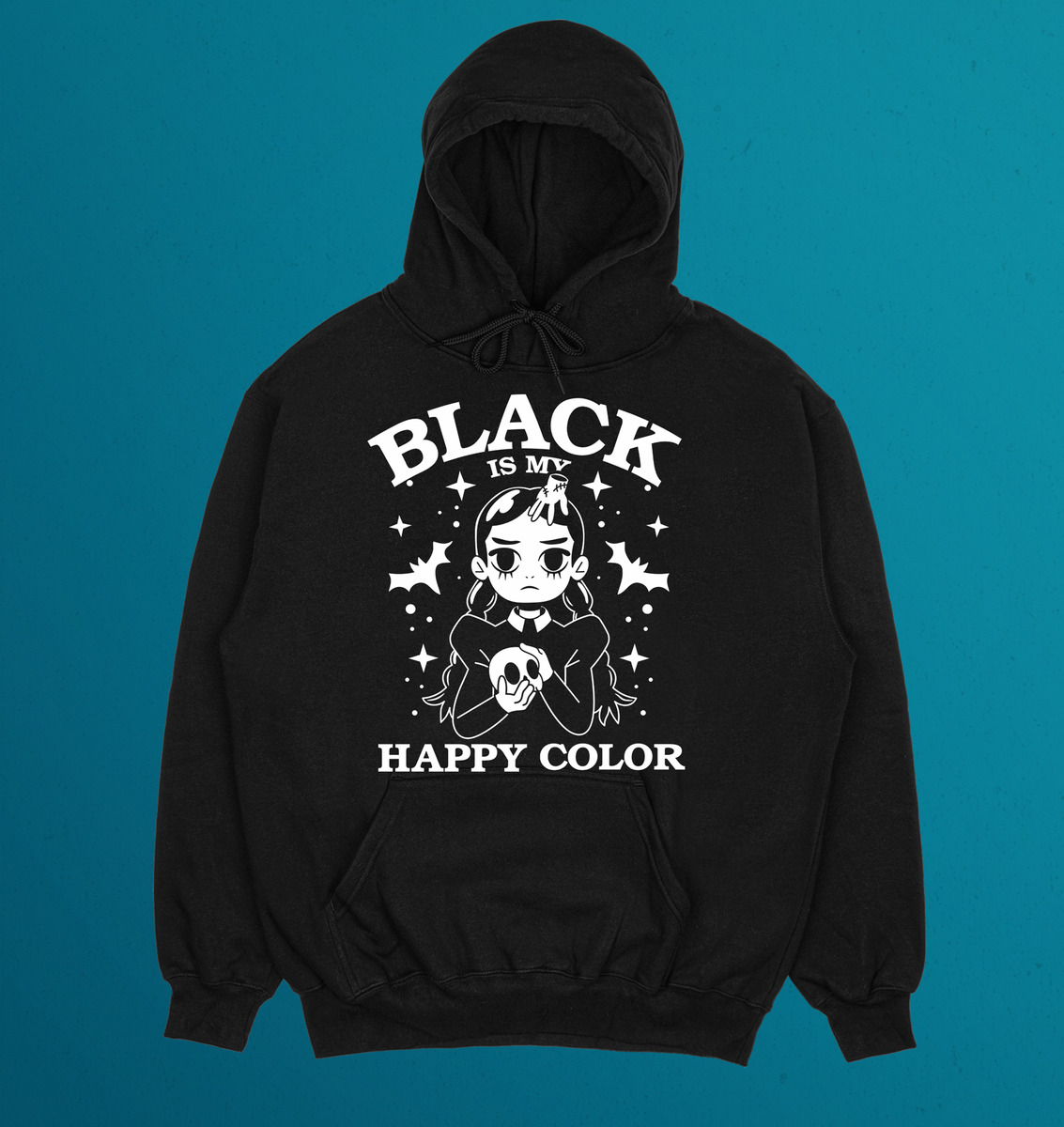 Canguro Black Is My Happy Color Memoestampados - Imagen 2
