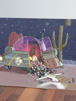 Cuadro 231 Rick Y Morty 40x53 Mdf Memoestampados