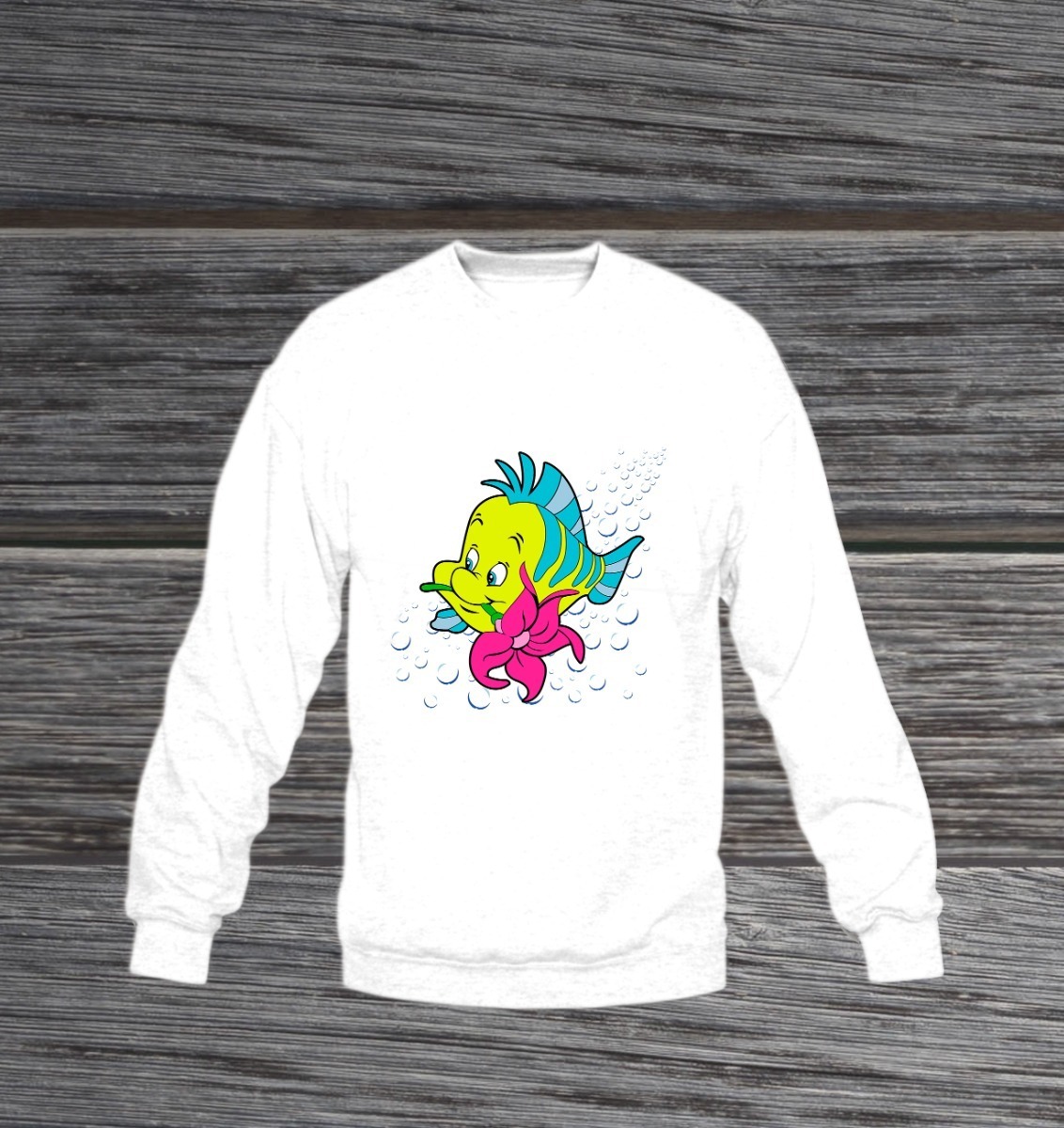 Buzo: Flounder Sirenita Memoestampados - Imagen 7