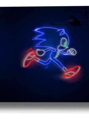 Cuadro Sonic The Hedgehog 166 50x70 Mdf Memoestampados