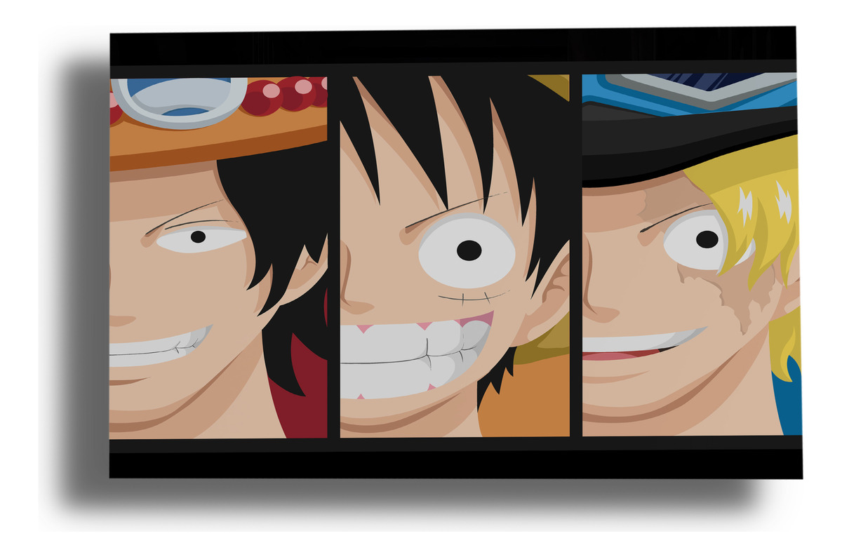 Cuadro 222 Luffy One Piece 40x53 Mdf Memoestampados