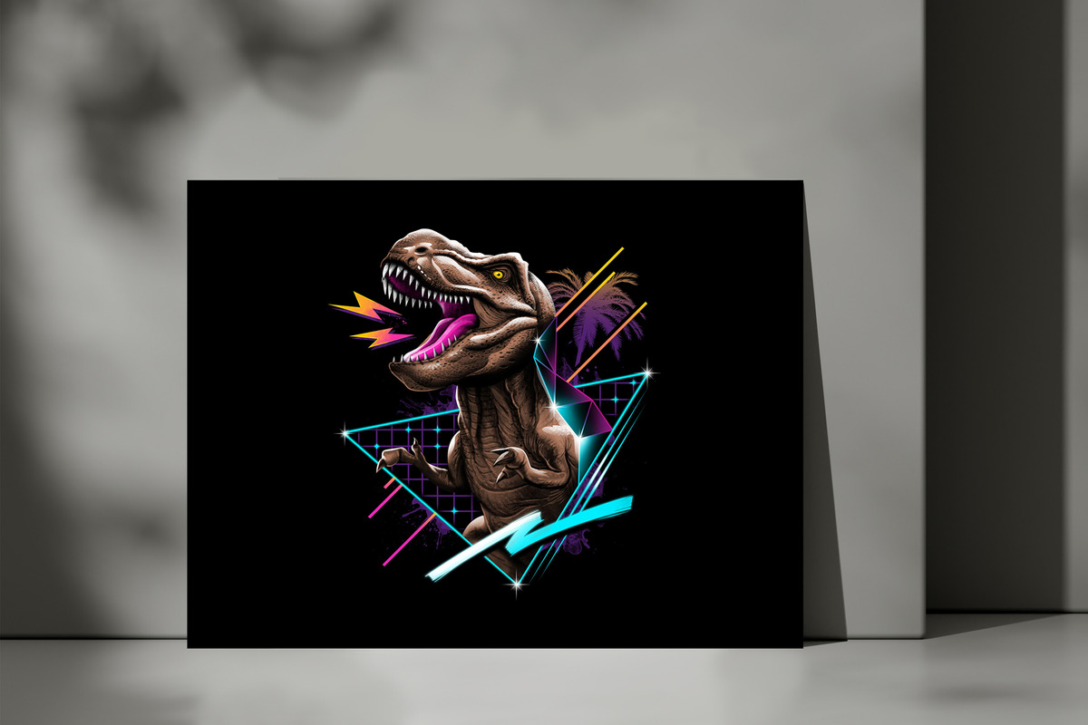 Cuadro Dinosaur Fantasy Rex 359 70x100 Mdf Memoestampados - Imagen 3