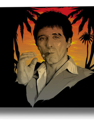 Cuadro Películas Scarface 142 70x100 Mdf Memoestampados