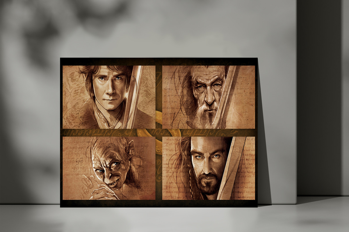 Cuadro El Hobbit 409 40x53 Mdf Memoestampados - Imagen 3