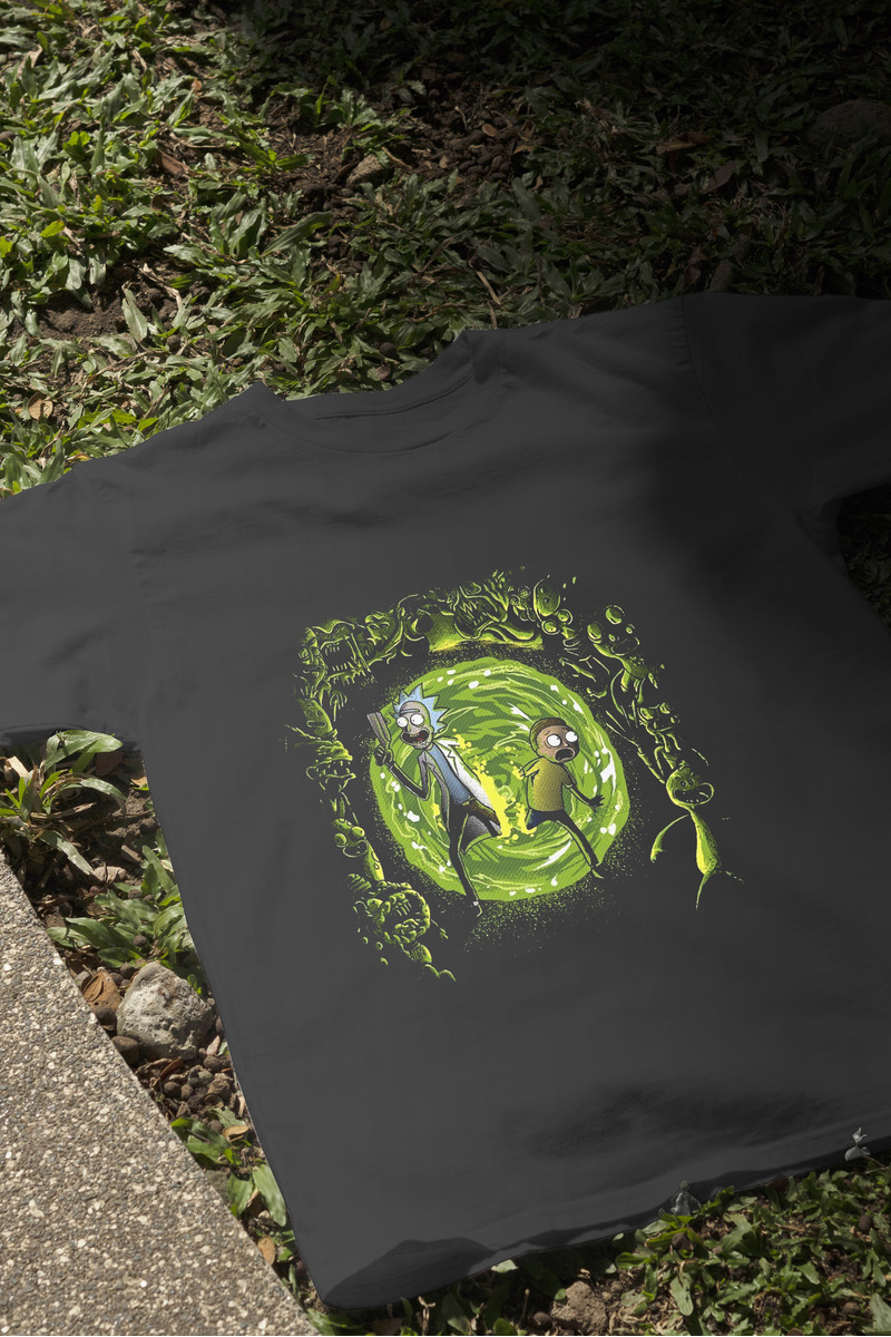 Remera: Rick Y Morti Portal Memoestampados - Imagen 3