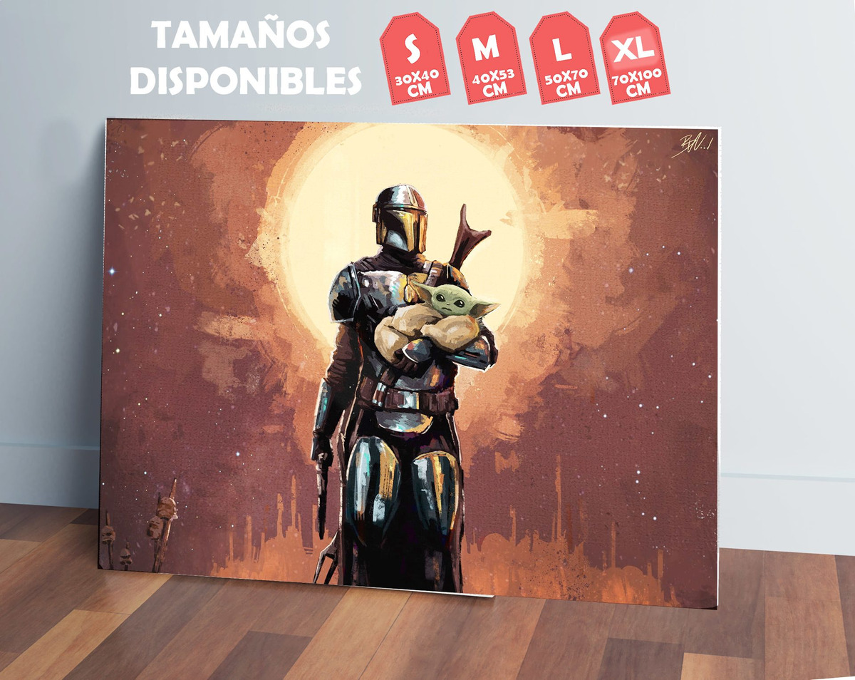 Cuadro 293 Star Wars 7 30x40 Mdf Memoestampados - Imagen 2