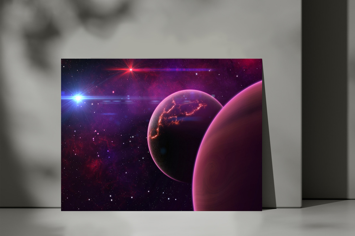 Cuadro Espacio 564 70x100 Mdf Memoestampados - Imagen 3
