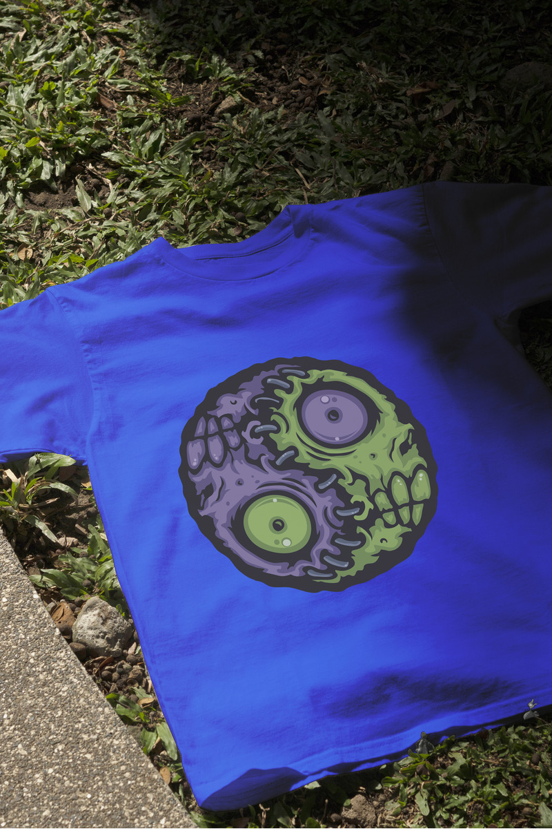 Remera: Zombie Ying Yang Memoestampados - Imagen 6