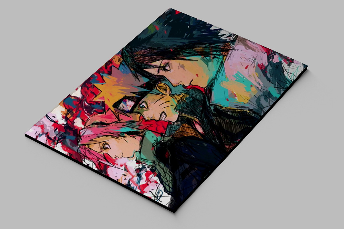 Cuadro Naruto Shippuden 39 70x100 Mdf Memoestampados - Imagen 2