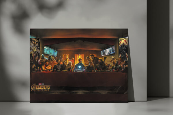 Cuadro Avenger Ultima Cena 69 40x53 Mdf Memoestampados - Imagen 3