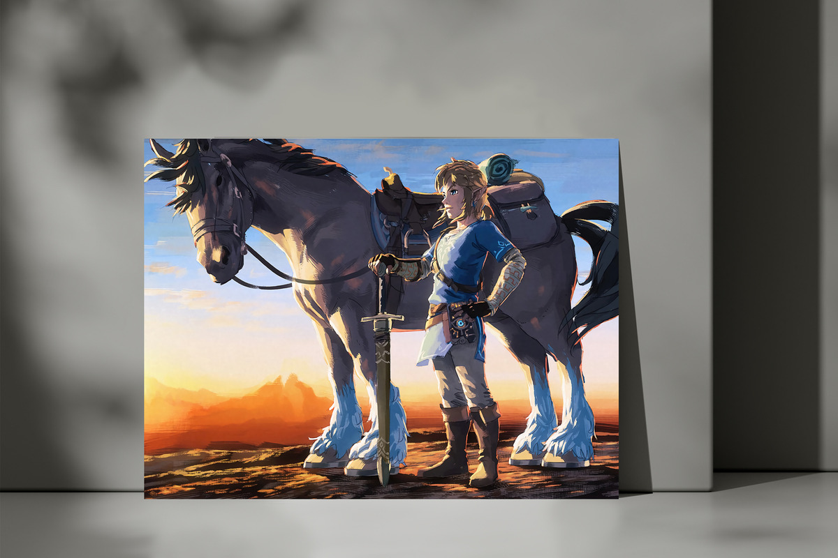 Cuadro Zelda Link 375 70x100 Mdf Memoestampados - Imagen 3