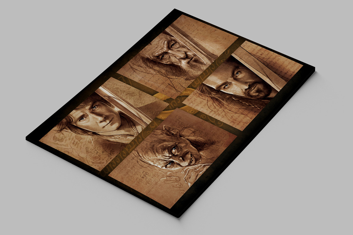Cuadro El Hobbit 409 40x53 Mdf Memoestampados - Imagen 2