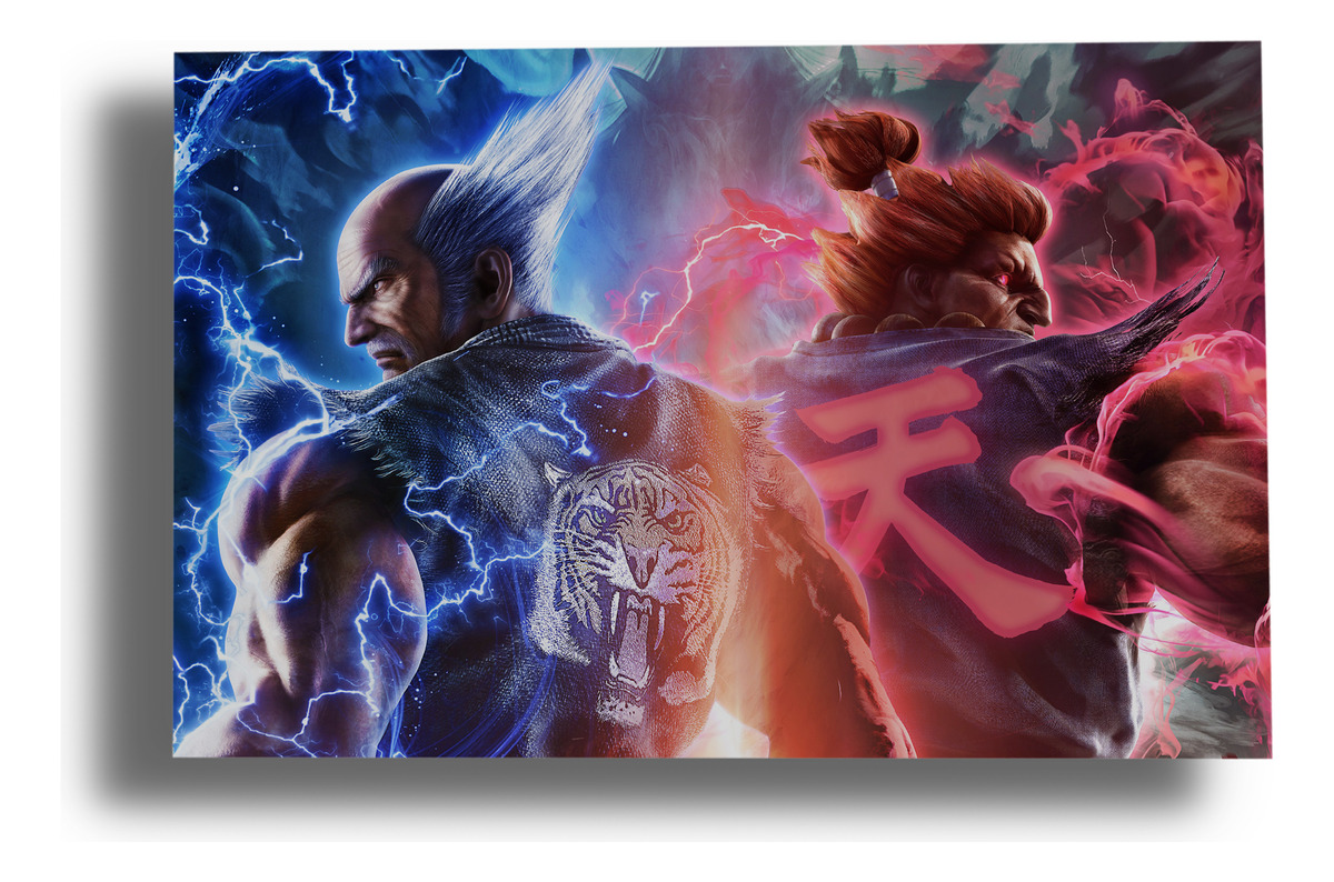Cuadro Tekken 613 70x100 Mdf Memoestampados