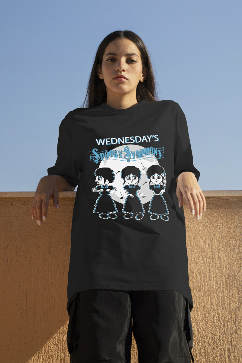 Remera: Wednesday_s Spooky Symphony Memoestampados - Imagen 3
