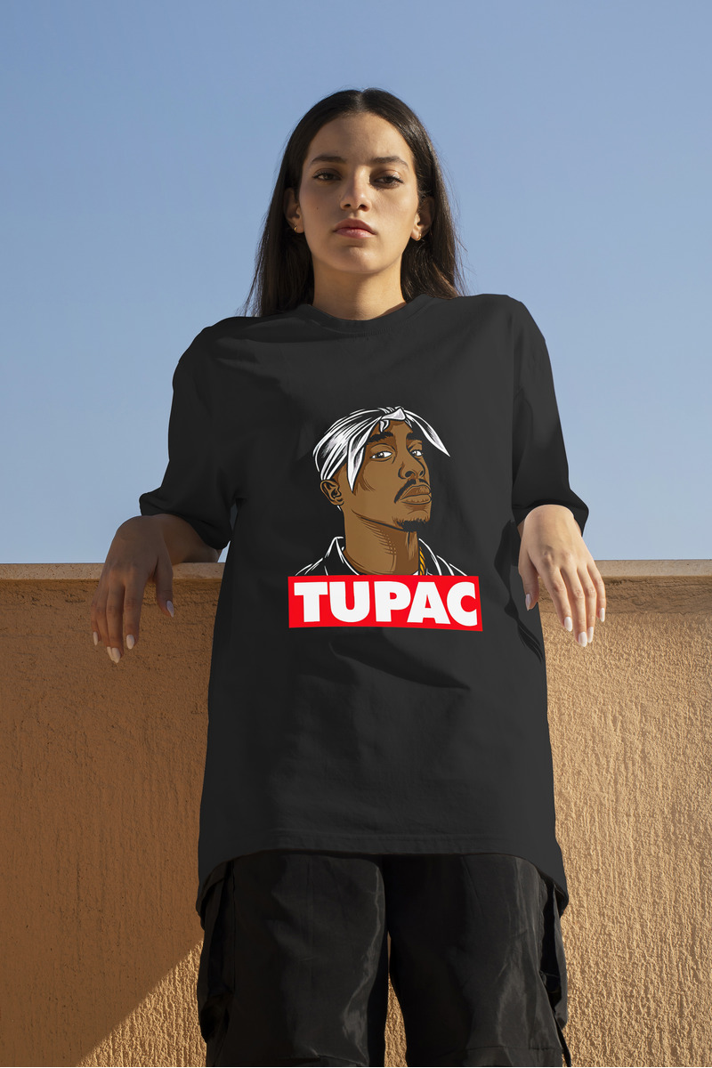 Remera: Tupac Shakur 03 Memoestampados - Imagen 3