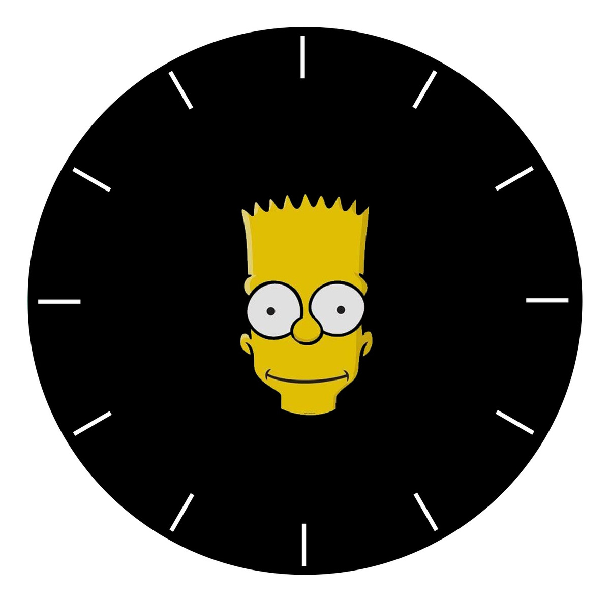 Reloj Mdf 3mm 40 Cm Diametro Bart Simpsons 47 Personalizados