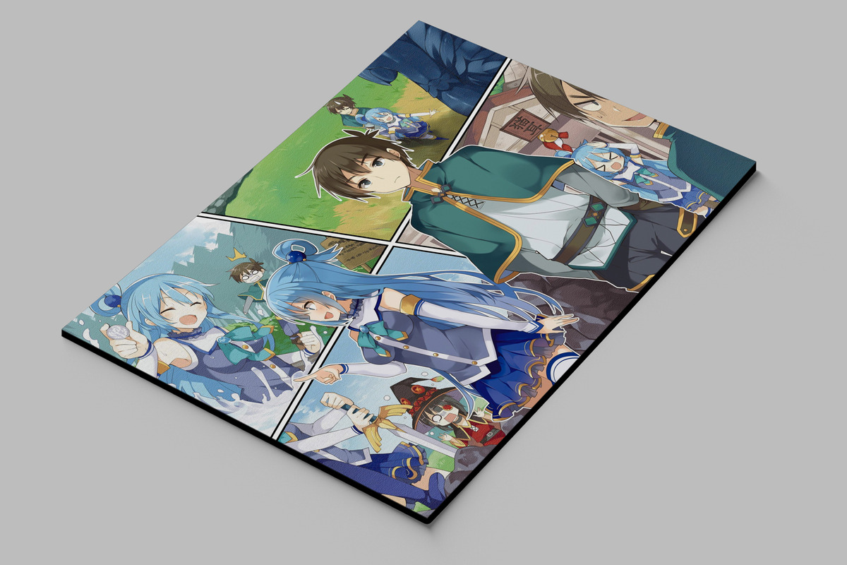 Cuadro Aqua Kazuma Satou 165 40x53 Mdf Memoestampados - Imagen 2