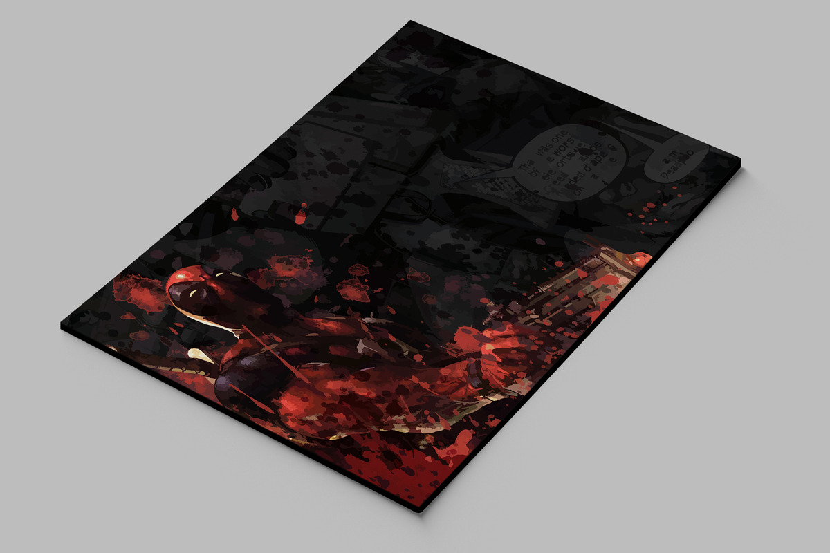 Cuadro Deadpool 566 70x100 Mdf Memoestampados - Imagen 2