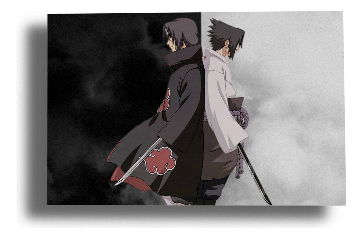 Cuadro Naruto Uchiha Susuke Shipp 60 40x53 Mdf Memoestampado