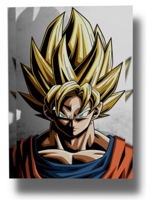 Cuadro 263 Goku Dragon Ball Z 50x70 Mdf Memoestampados