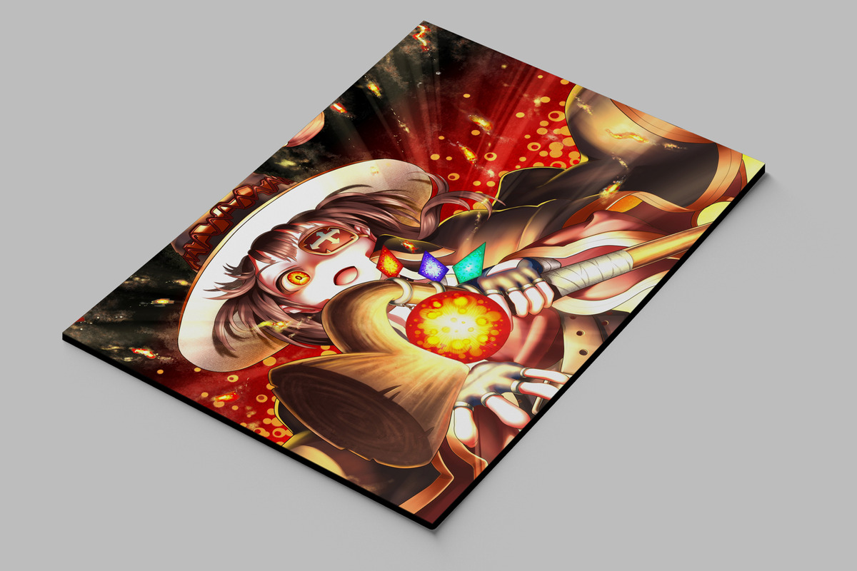 Cuadro Konosuba Megumin 164 50x70 Mdf Memoestampados - Imagen 2