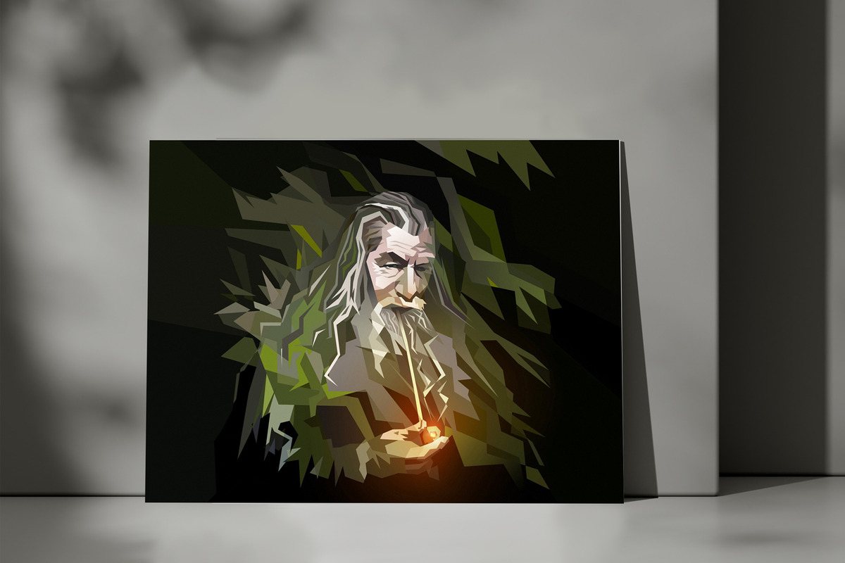 Cuadro Gandalf Señor Anillo 357 50x70 Lienzo Memoestampados - Imagen 3