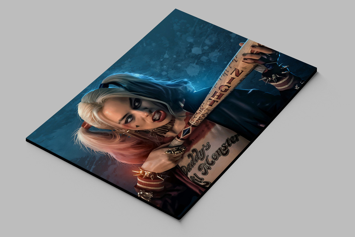 Cuadro 303 Harley Quinn 50x70 Mdf Memoestampados - Imagen 2