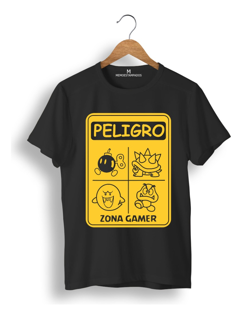 Remera: Peligro Zona Gamer Memoestampados - Imagen 4