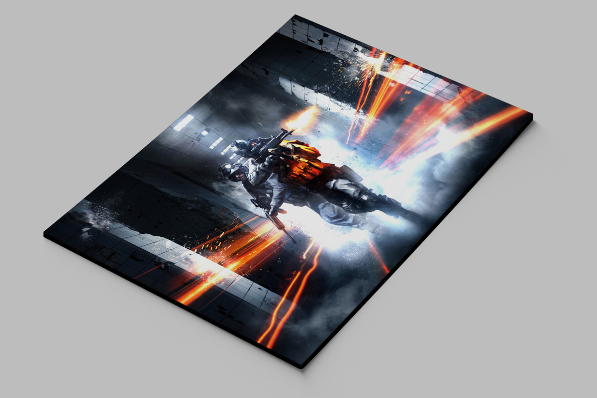 Cuadro Battlefield 3 440 40x53 Mdf Memoestampados - Imagen 2