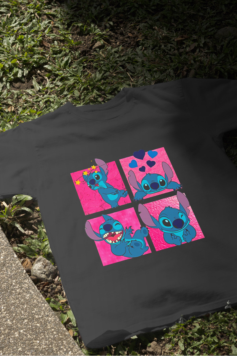 Remera: Stich Enamorado Memoestampados - Imagen 4