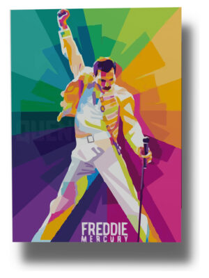 Cuadro Freddie Mercury 510 40x53 Mdf Memoestampados