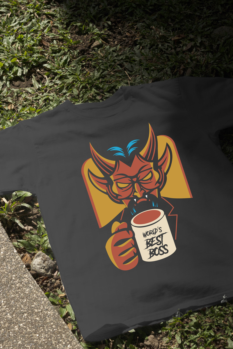 Remera: Worlds Best Boss Memoestampados - Imagen 3