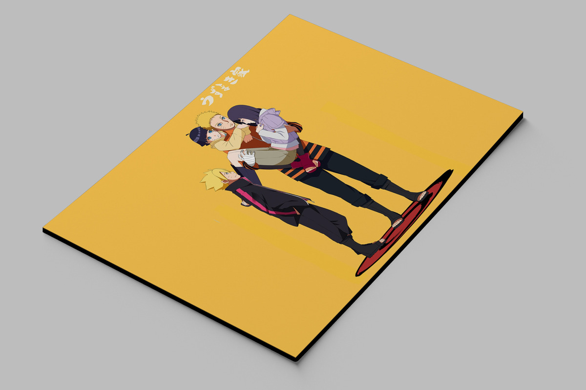 Cuadro Naruto, Hinata, Boruto 46 70x100 Mdf Memoestampados - Imagen 2