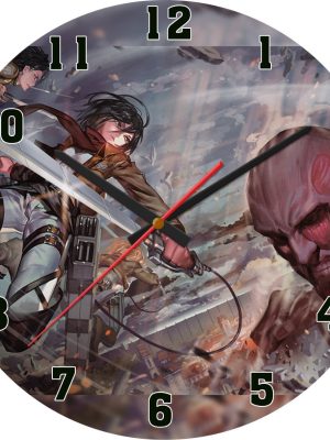 Reloj Mdf 3mm 40 Cm Diametro Ataque De Titanes Attack 13