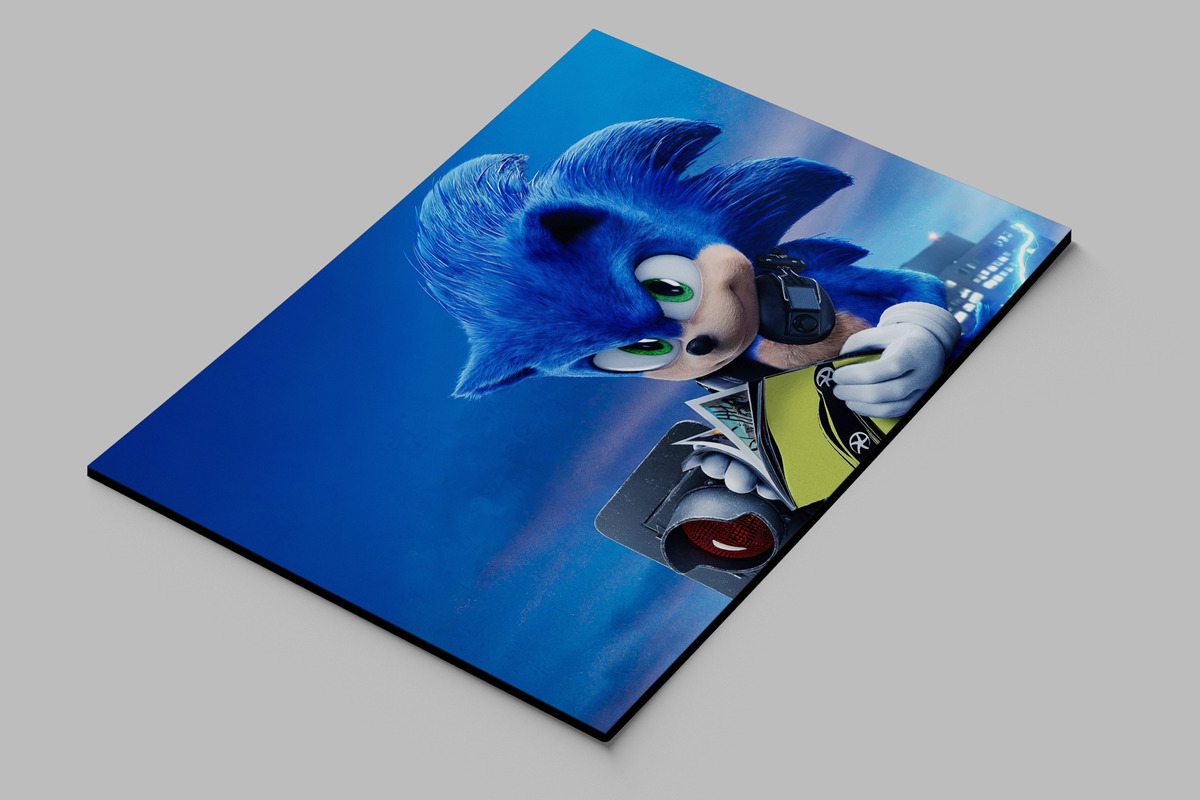 Cuadro Sonic The Hedgehog 176 40x53 Mdf Memoestampados - Imagen 2