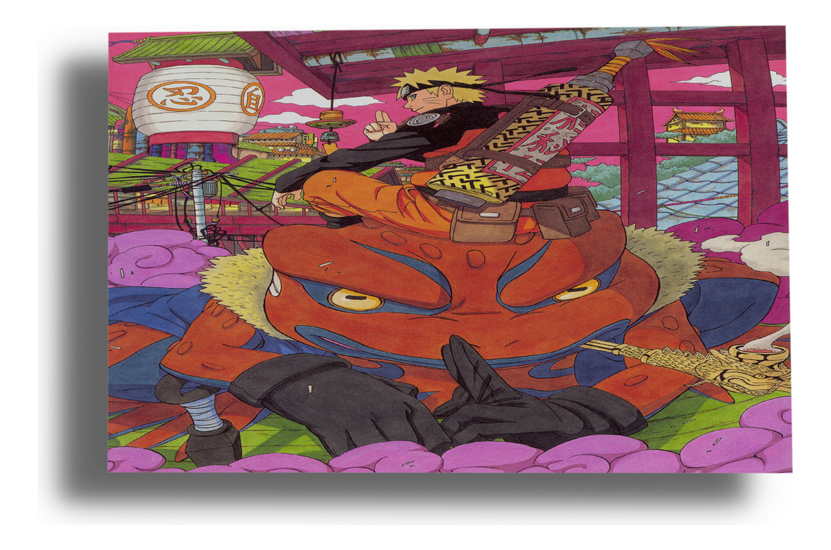 Cuadro 206 Kishimot Uzumaki Naruto 70x100 Mdf Memoestampados
