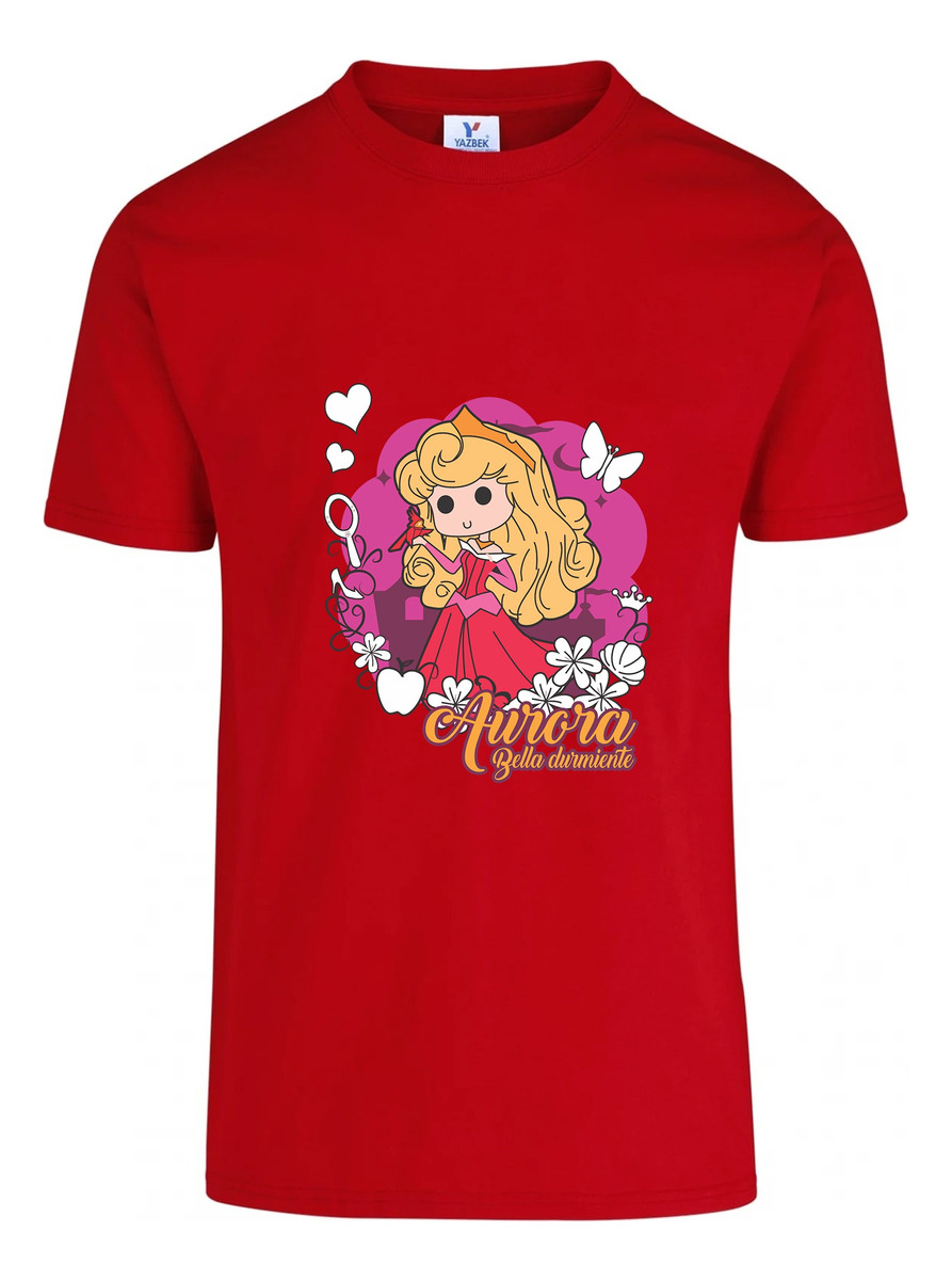 Remera: Bella Durmiente Chibi Memoestampados - Imagen 5