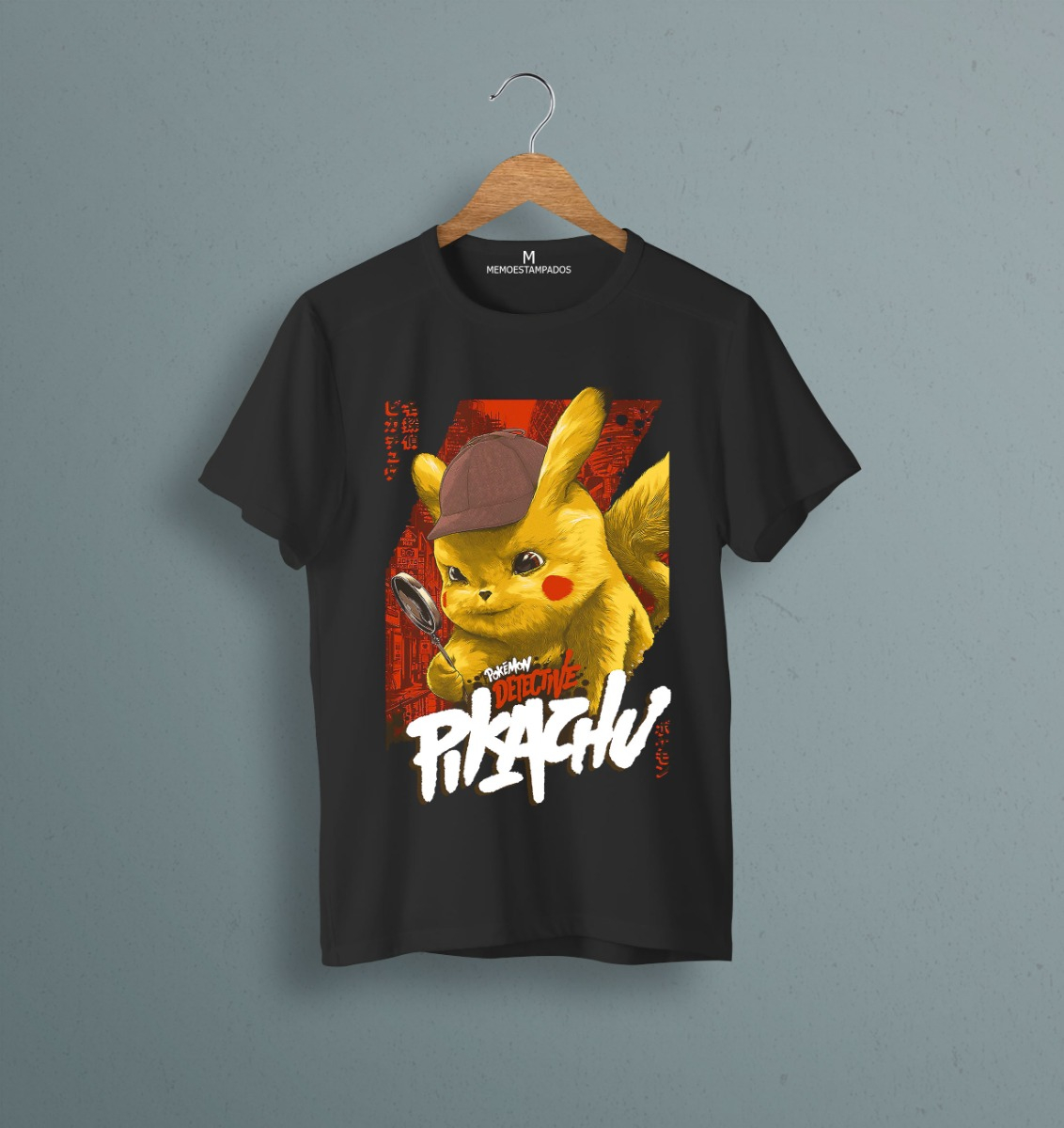 Remera: Pikachu Detective Memoestampados - Imagen 5