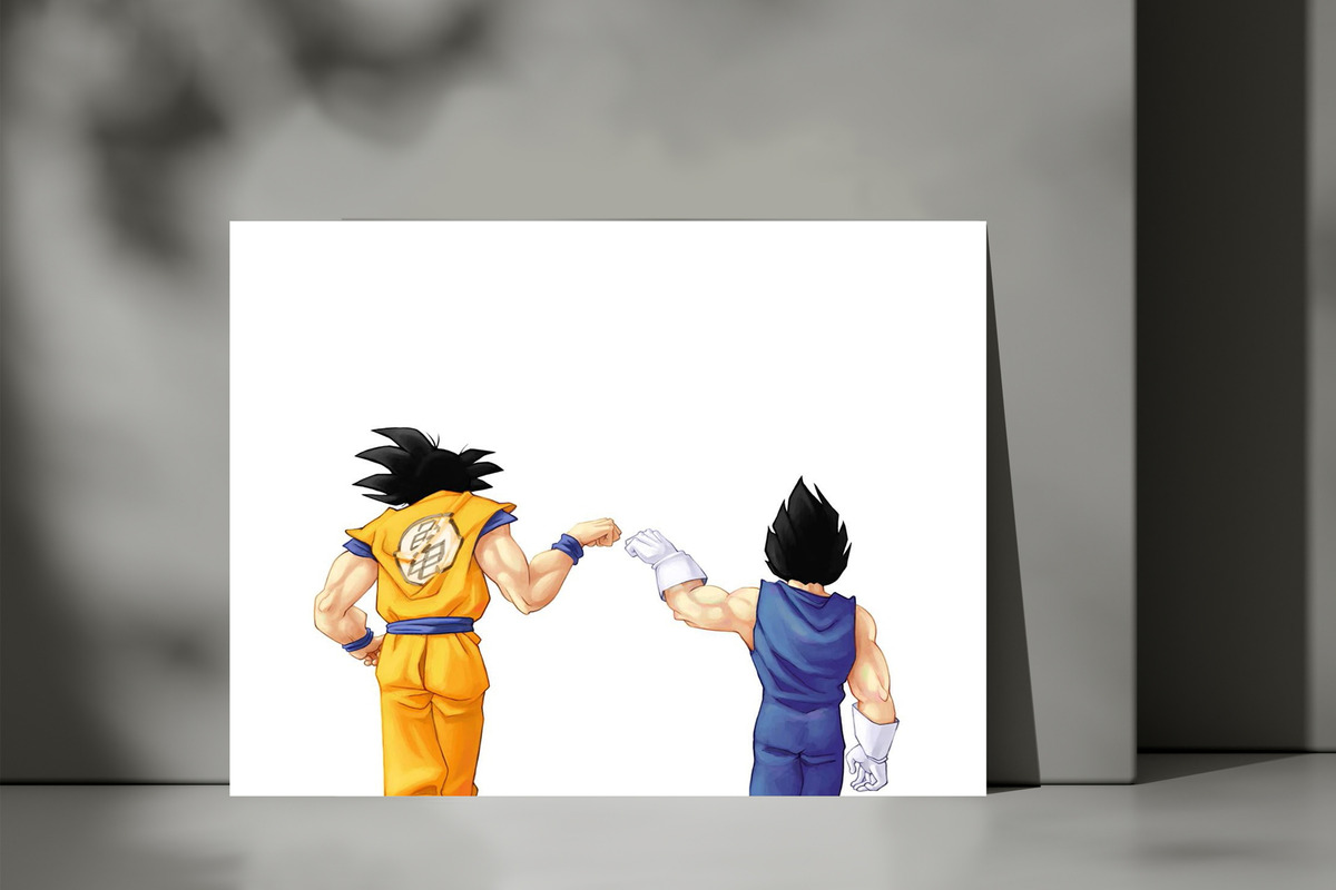 Cuadro 260 Goku Y Vegeta 50x70 Mdf Memoestampados - Imagen 3