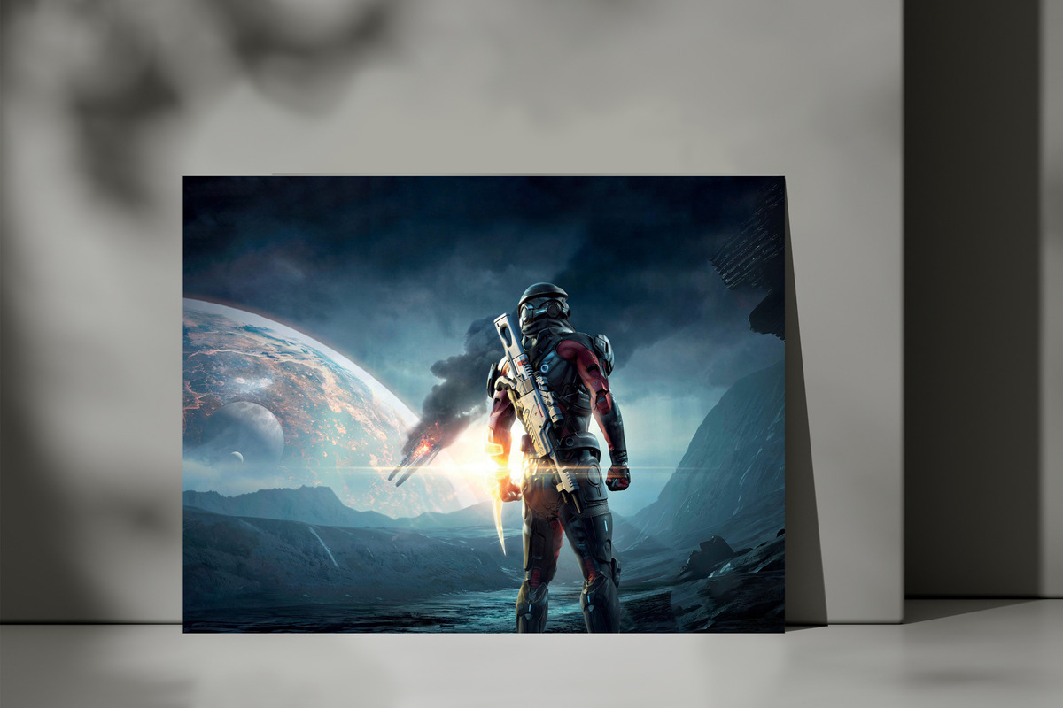 Cuadro Mass Effect Andromed 391 50x70 Mdf Memoestampados - Imagen 3