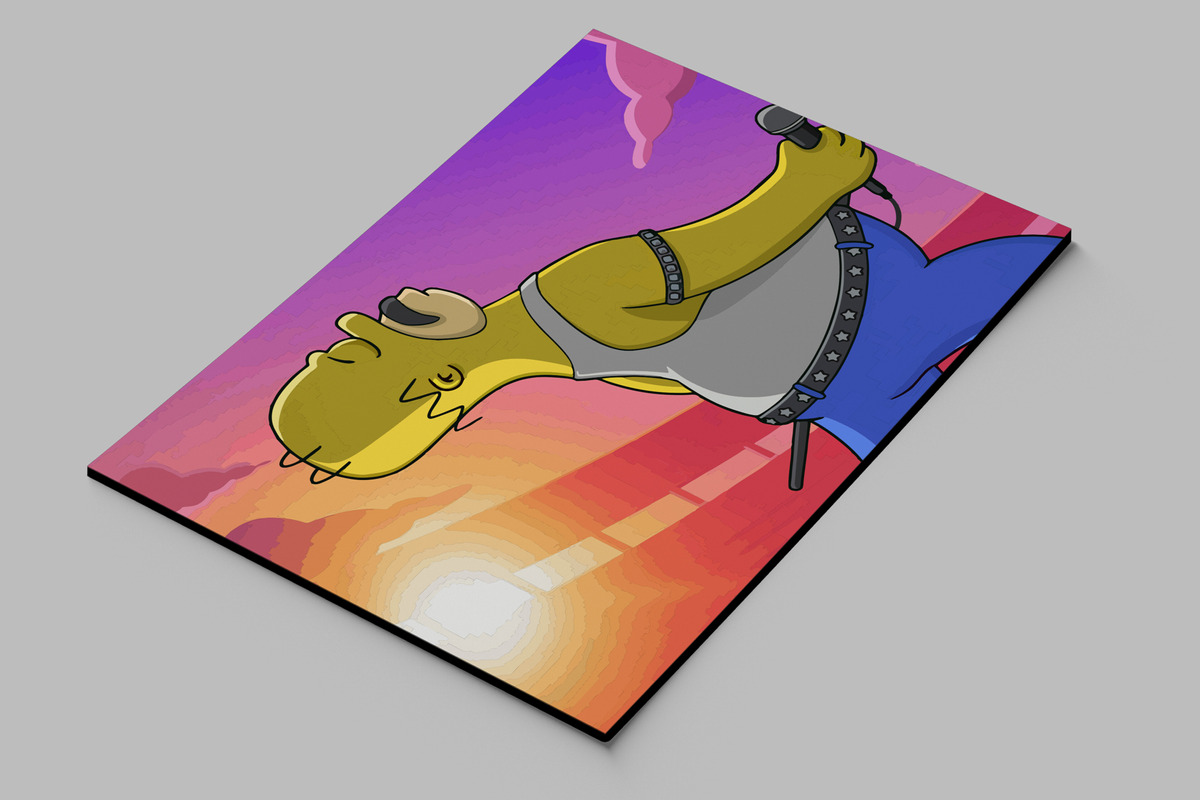 Cuadro Homero Freddie 488 70x100 Mdf Memoestampados - Imagen 2