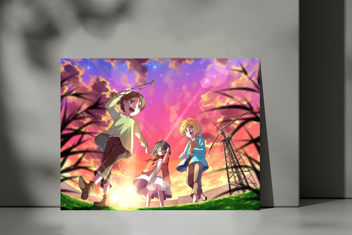 Cuadro Ataque Titanes Mikasa 64 70x100 Mdf Memoestampados - Imagen 3