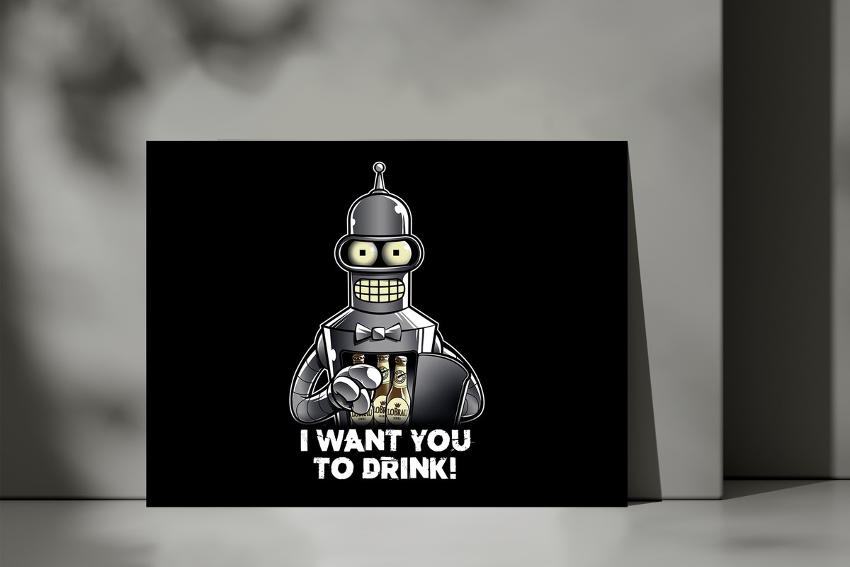 Cuadro Bender Futurama 179 30x40 Mdf Memoestampados - Imagen 3